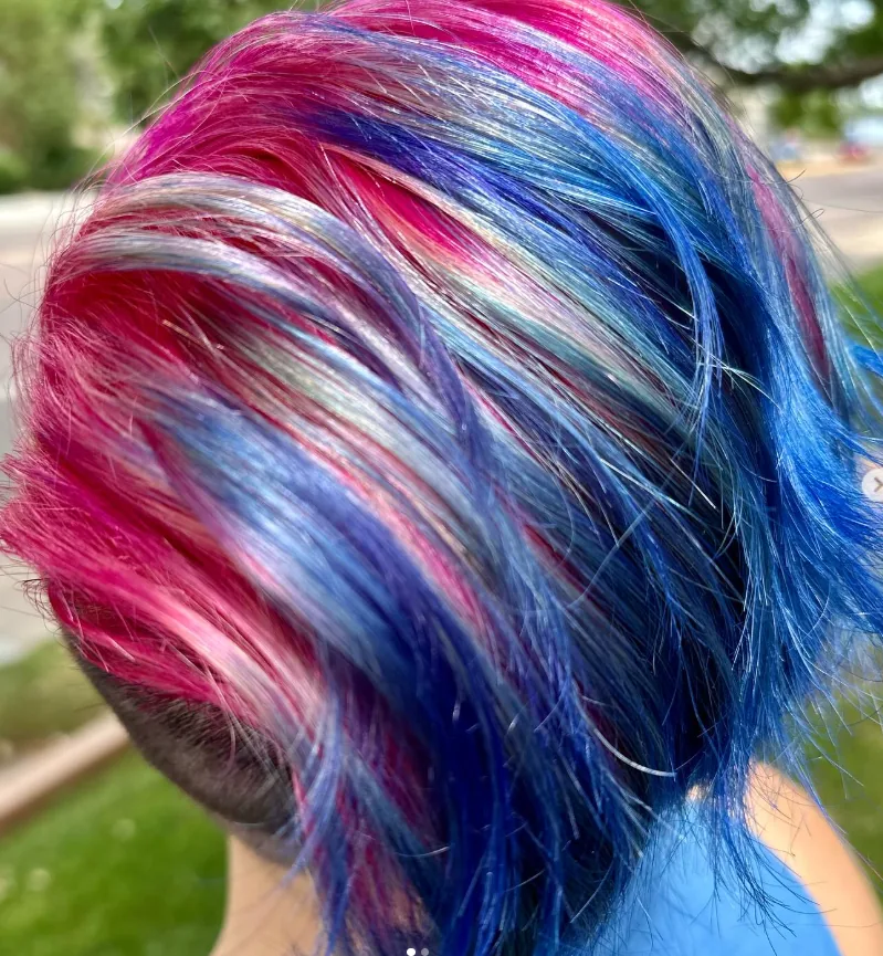 Lollipop bubblegum twist — hair work by Stephanie Thomas at Gypsy Cosmo Salon